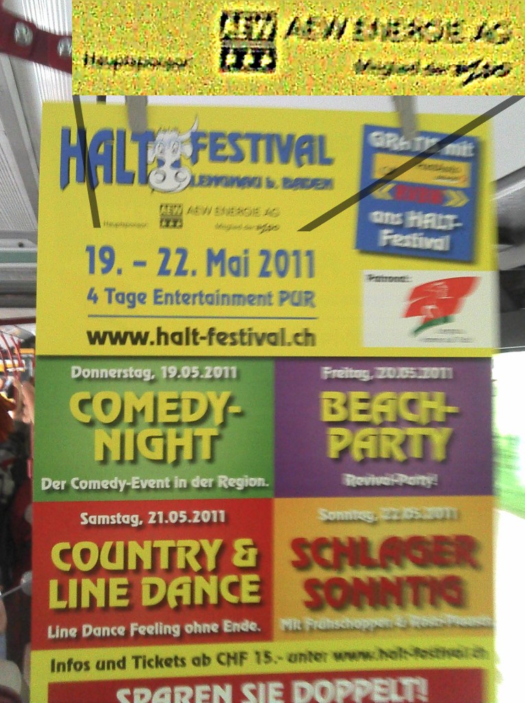 AXPO-Werbung an der AKW-Demo